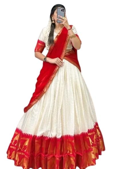 Image of RENVAANI FASHION Women's Traditional Un-Stitched Lehenga Choli | Lehenga Choli for Women | Ethnic Wear Heavy Work Lehenga Choli With Dupatta