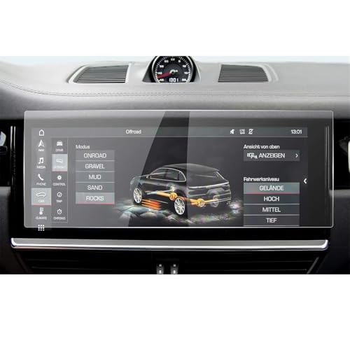 LVDLRAJJ Compatible con Porsche para Cayenne 2019 2020 2021 2022 Pantalla LCD De 12,3 Pulgadas, Navegación GPS Protector De Pantalla De Vidrio Templado para Coche Protectores de Pantalla