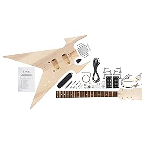Rocktile DIY ZW Bouwpakket E-Gitaar (“Do-it-yourself” E-Gitaar bouwpakket ZW-Style, body: lindehout, hals: esdoorn geschroefd, toets: blackwood)