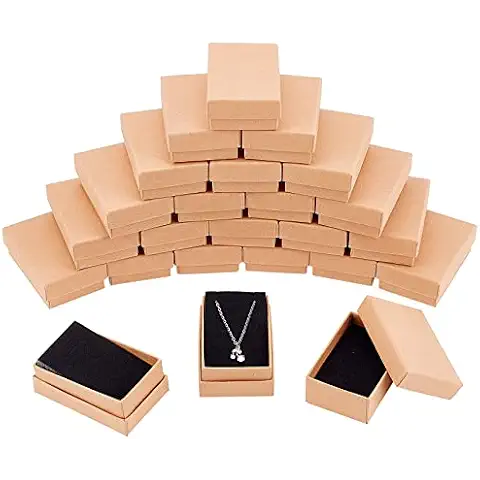nbeads Boîtes à Bijoux Kraft 24 Pcs Cover