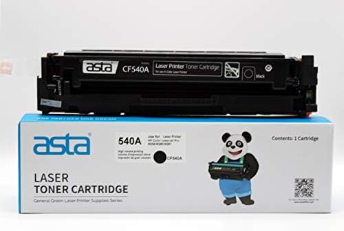 ASTA Toner compatible pour HP 203A 203X HP Color Laserjet Pro M254dw M254nw  MFP M280nw MFP M281fdn MFP M281fdw (1 cartouche noire CF540A 1400 pages)  Informatique