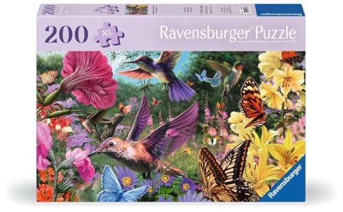 Ravensburger Feel Well - Hummingbirds and Butterflies - Rompecabezas de 200 piezas miniatura 1