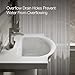 Kohler 5265-4-0 Veer Pedestal Bathroom Sink with 4-Inch Centerset Faucet Holes, 21-Inch, White