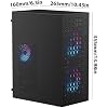 حافظة Micro ATX للكمبيوتر الشخصي: MATX Case Mini PC ITX Desktop Computer Case Support Micro ATX MATX DTX ITX Mini PC with USB3.0، Support 3.5 '' HDD (Black)