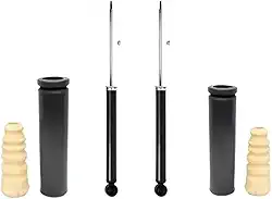 PAR AMORTECEDOR TRASEIRO + KIT BATENTE COIFA FIESTA SEDAN HATCH 2003 A 2014