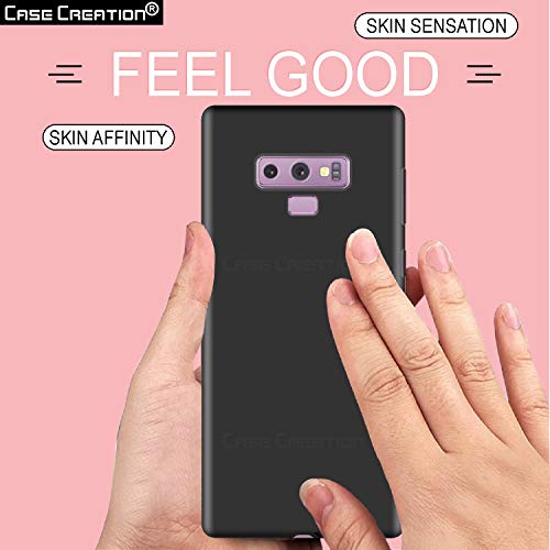 Image of Case Creation Luxurious OG Series for Samsung Galaxy A6+ Case Cover,Anti-Dirty Slim Case Frosted Matte Cute Candy TPU Raised Bezel (Splash of Color) Back Cover for Samsung A6 Plus -Black