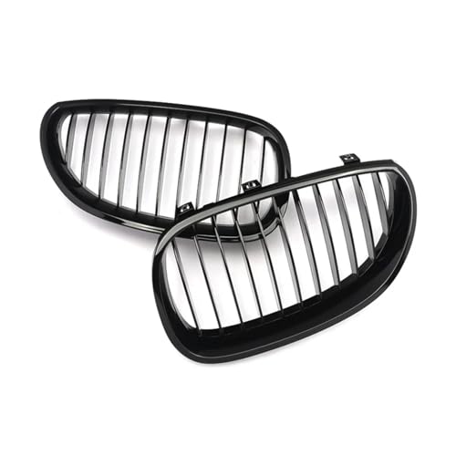 Rejilla parachoques delantero para BMW Serie 5 E60 E61 de 2004 a 2009 calandra negra 6