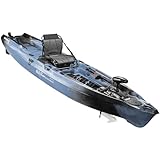 Old Town Sportsman AutoPilot 136 Solo Sit-on-Top Fishing Motorized Kayak, with Minn Kota Motor, 13 ft 6 in, Steel Camo