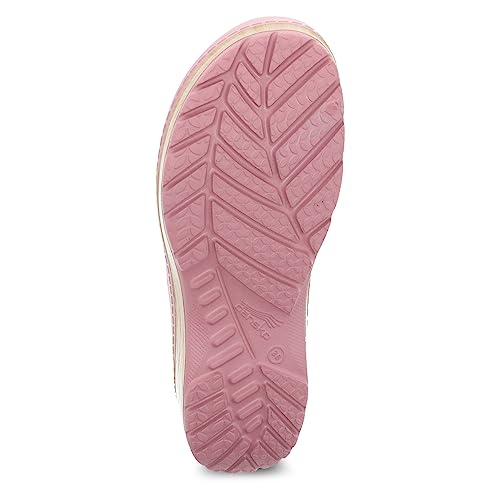 Dansko Kane Slip-On Mule Clog For Women – Lightweight Cushioned Comfort And Removable Eva Footbed With Arch Support – Easy Clean Uppers Kane Rose 9.5-10 M Us #TOP3