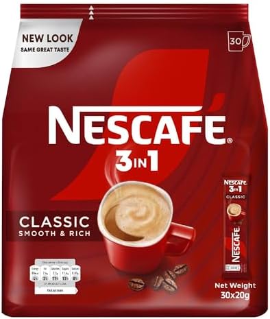Nescafe 3in1 Instant Coffee Mix Sachet 20g (30 Sticks)