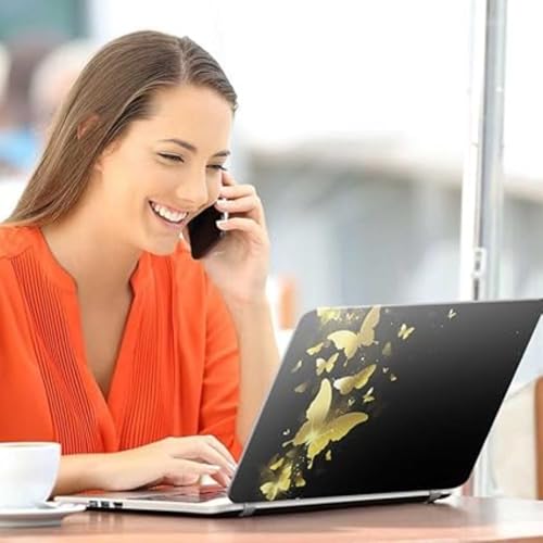 Image of Galaxsia Shinning Butterfly Full Body Vinyl Laptop Skin /Sticker /Cover Upto 15.6 Inches Laptops Laminated-Removable-HD Quality Compatible for Hp-Dell-Sony-Lenovo-Asus etc.(15x10 Inches)