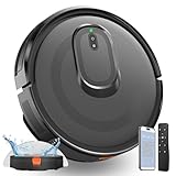 Robot Aspirapolvere Lavapavimenti, 4200Pa 130 min di Autonomia Robottino Aspira, Sistema Anti-Grovigli, Sottile e Silenzioso, con Autoricarica, APP/WiFi/Alexa per Peli di Animali, Moquette e Pavimenti