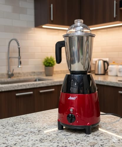 Image of Jyoti Mixer Grinder Mark1 1HP Heavy Duty Power Full Moter With Pure Stainless Steel 3pc Jar And Metallic Attractive Body