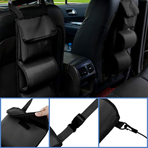 MYDAYS Seat Back Gun Rack, Gun Sling Bag, Camo Front Seat Gun Organizer Holder for Hunting Rifles/Shotguns(Black2)