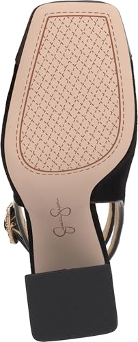 Jessica Simpson Lymen Strappy Embellished Buckle Pump, Black, 124