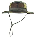 jffcestore Men's Military Camo Boonie Hat Fishing Sun Hat Wide Brim Bucket Hat with Adjustable Strap