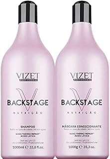 Kit Backstage Nutrição Shampoo + Máscara Vizet Profissional 2x 1000ml