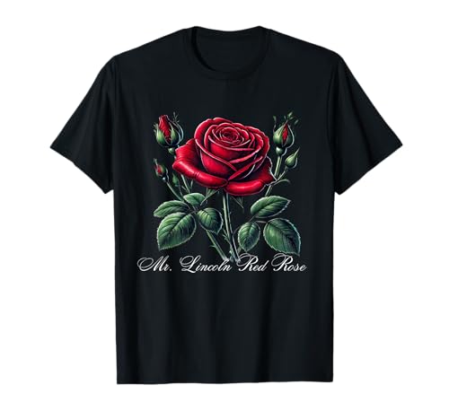 Brifgt Red Lincoln Roses, Rose flower lover, Nature-Inspire T-Shirt