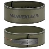 Manuklear Gewichthebergürtel, 10 mm dick und 10,2 cm breit, Hebelgürtel, Gewichtheben für Männer und Frauen, Powerlifting-Hebel, Fitnessgürtel für Kniebeugen, Kreuzheben, Workout