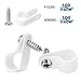 LOKMAN 100 Pack 3/8 Inch Rope Light P-Style Mounting Clips with Compatible Stainless Steel Pan Head Phillips Screws