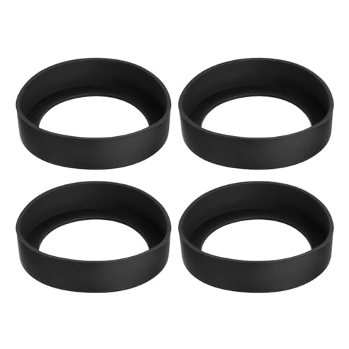 Protection en silicone pour gobelets et gourdes 75mm noir avec base antichoc