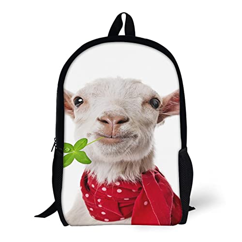 Cartable sac à dos unisexe chèvre mode pour la rentrée des classes