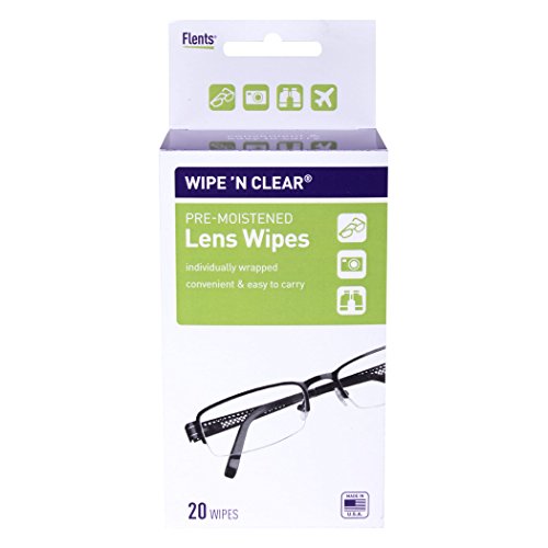 Flents Wipe N Clear Lens Wipes (20 Count sold as a Pack of 6 boxes)