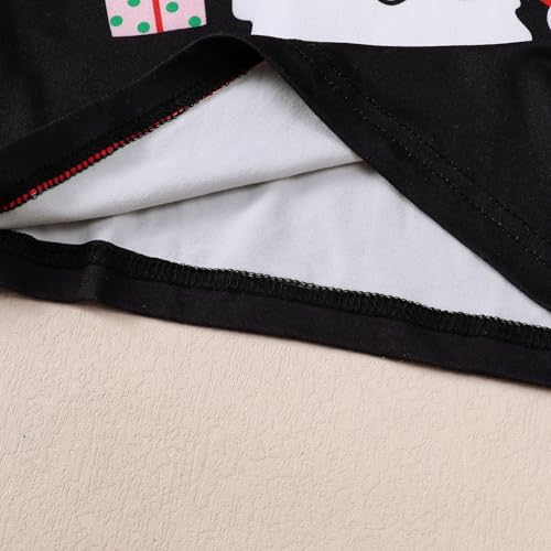 Image of HOORGIN Girls Long Sleeve Shirts Cute Ruffle Shoulder Crewneck for Fall Toddler Girl Clothes