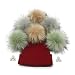 FurryValley Faux Fur Pompom 6pcs DIY Crafts Fluffy Balls for Hat Shoes Scarves with Snap Fastener Removable Knitting Hat Accessories 6 Inch Extra Large(3 Popular Mix Colors)