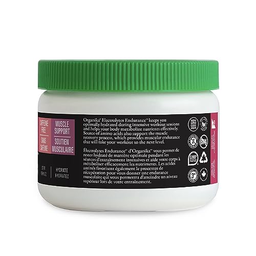 Organika Electrolyte Endurance - Sugar Free Pre-Workout Supplement with Beta-Alanine and L-Carnitine - Cherry Frost Flavour - 180g, 30 Servings - Image 3