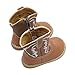 BMCiTYBM Baby Cowboy Cowgirl Boots Infant Western Boots Toddler Boys Girls Round Toe Ridingl Boots for All Seasons 6 9 12 18 24 Months Brown Size 5 Toddler