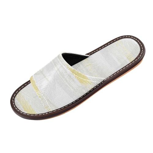 Bedroom Shoes Indoor Portable Lightweight Shower Slippers for Airplane Guests Party Palm Tree