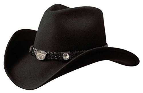 Jack Daniel's Hats Crushable Water Repellent Wool Western Cowboy Hat (Large) #TOP11
