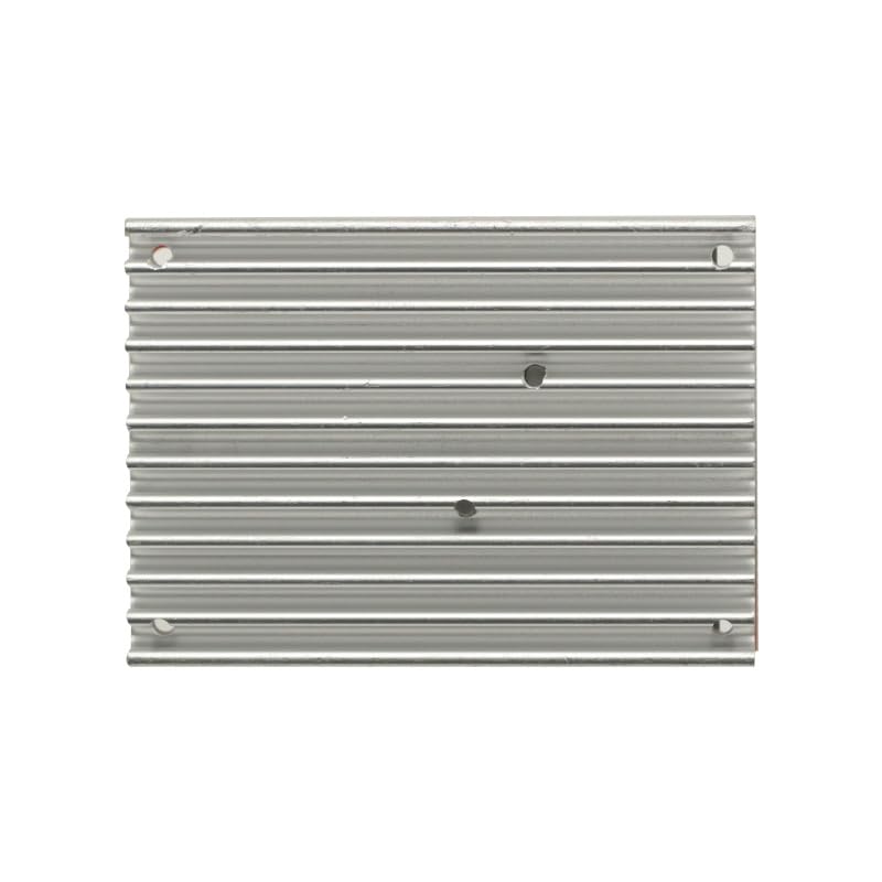 Bottom view of the heatsink component for the BLDC motor controller.