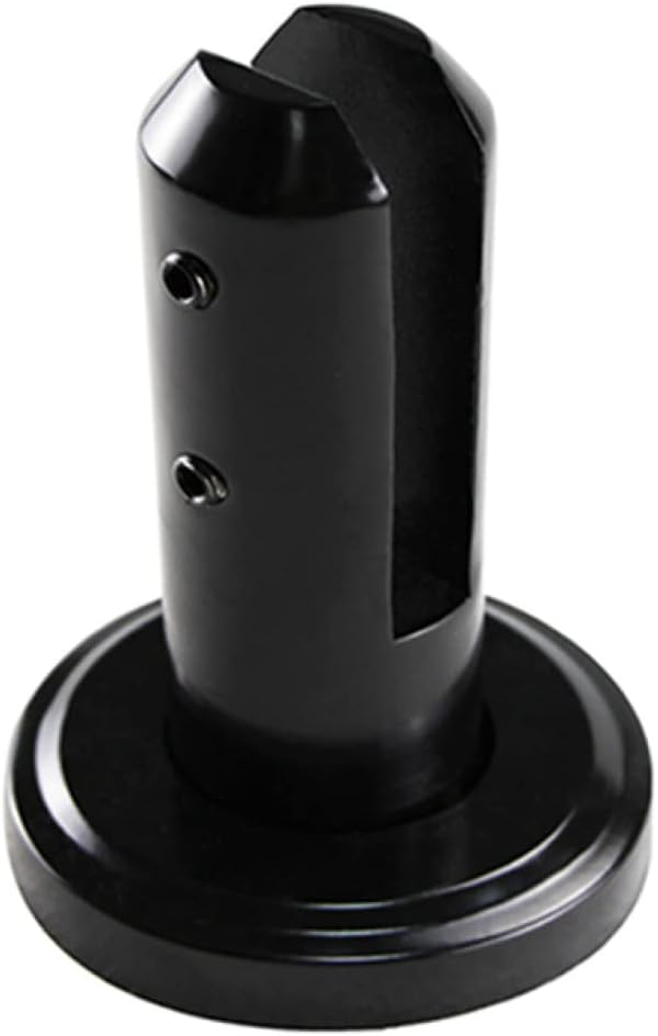 Clip Clamp Stainless Steel Spigots Glass Clamp for Frameless Pool Fence Panels Clamps Door Hardware Indoor Outdoor(Round)