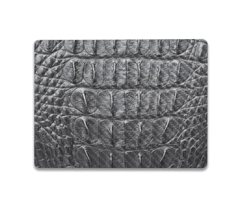 Image of MightySkins Carbon Fiber Skin Compatible with Microsoft Surface Laptop Go 3 (2023) Full Wrap Kit - Gator Back | Protective, Durable Textured Carbon Fiber Finish | Made in The USA