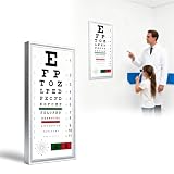 LED Eye Chart Light Box | Eye Exams Charts with Red/Green Sight Mark | Professional Astigmatism...