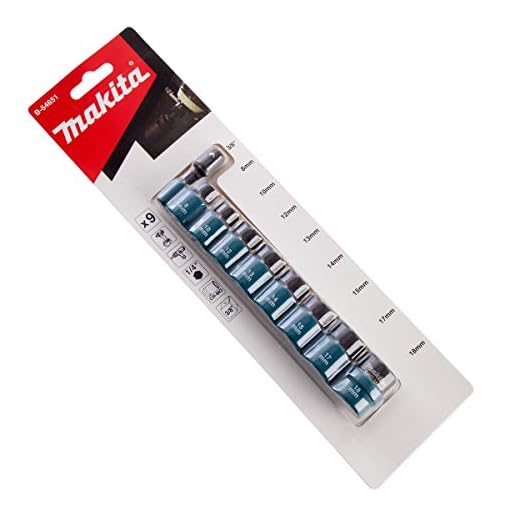 Makita B-54651 Steckschlüssel-Set 9-tlg. 3/8", mehrfarbig