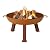 Sunnydaze 24-Inch Cast Iron Heavy-Duty Fire Pit for Outside - Wood-Burning Outdoor Fire Pit Bowl with Handles - Oxidized Finish