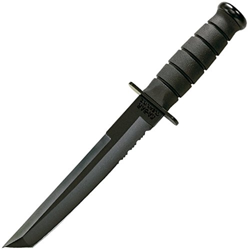 KA-BAR KB1245 Tanto Black W/Leather Sheath