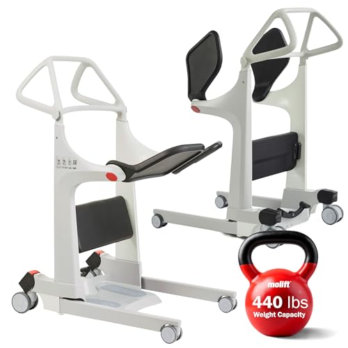 Molift Transfer Pro – Manual Sit to Stand Lift for Elderly and Disabled – Patient Lift with 440 lbs Capacity – Seated Transfer Assist Ideal for Rehabilitation, Hospitals, Nursing Homes & Home Care