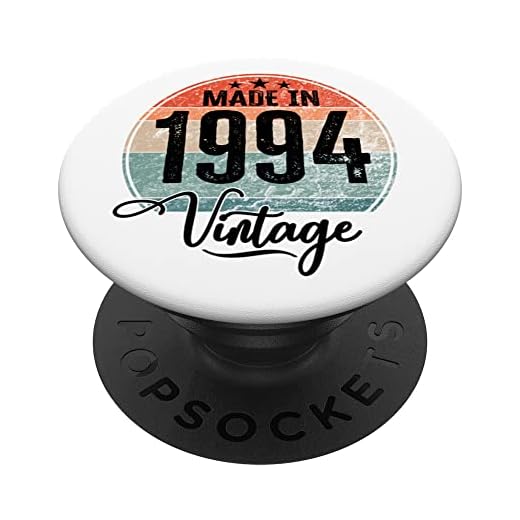 Birthday Vintage Año de nacimiento 1994 Cumpleaños bday PopSockets PopGrip Intercambiable