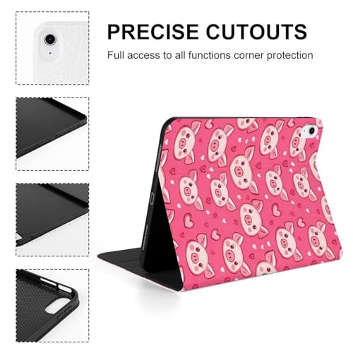 Coque iPad A16 11" anti-rayures support stable étui tablette cochon - 4