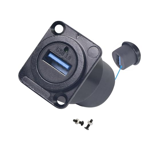 FENGHAISHUN Adaptateur USB3.0 femelle femelle D montage panneau