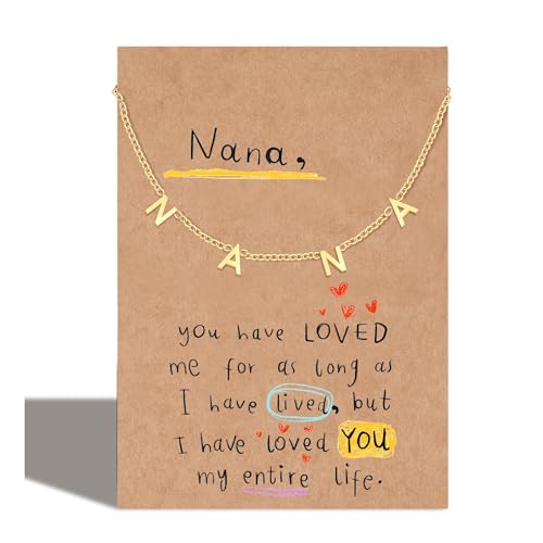 OMSEEN Nana Gifts Necklace Birthday Anniversary Appreciation Thanksgiving Day Mothers Day Christmas Gift Personalized Best Nana Necklace for Women