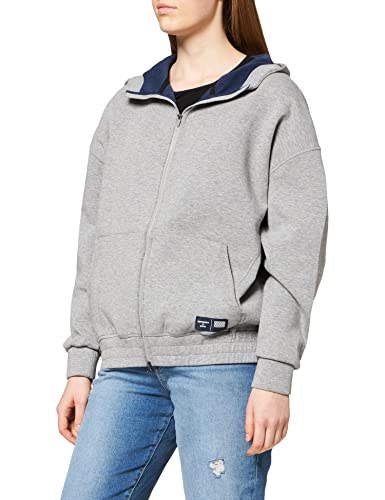 Superdry Womens Train GYMTECH Ziphood Sweatshirt, Grey Marl, Medium