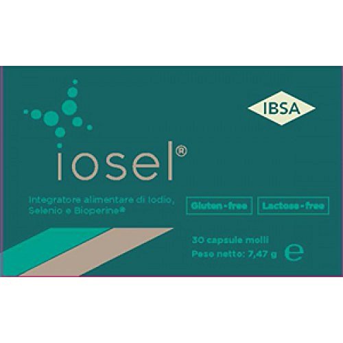Ibsa Farmaceutici Integratore Alimentare Iosel, 30 Capsule Molli, color Standard