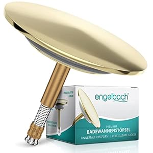 Engelbach Gold Badewannenstöpsel Universal
