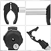 Sorlpv Support de cadre pour porte-vélos de 45 cm de longueur, universel, verrouillable, en aluminium, pour tube en U : Ø 3 cm, pour diamètre du cadre du vélo : Ø 3-6 cm #5