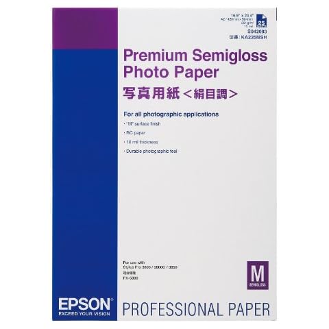 Epson A2 Premium Semi Gloss Photo Paper Cover